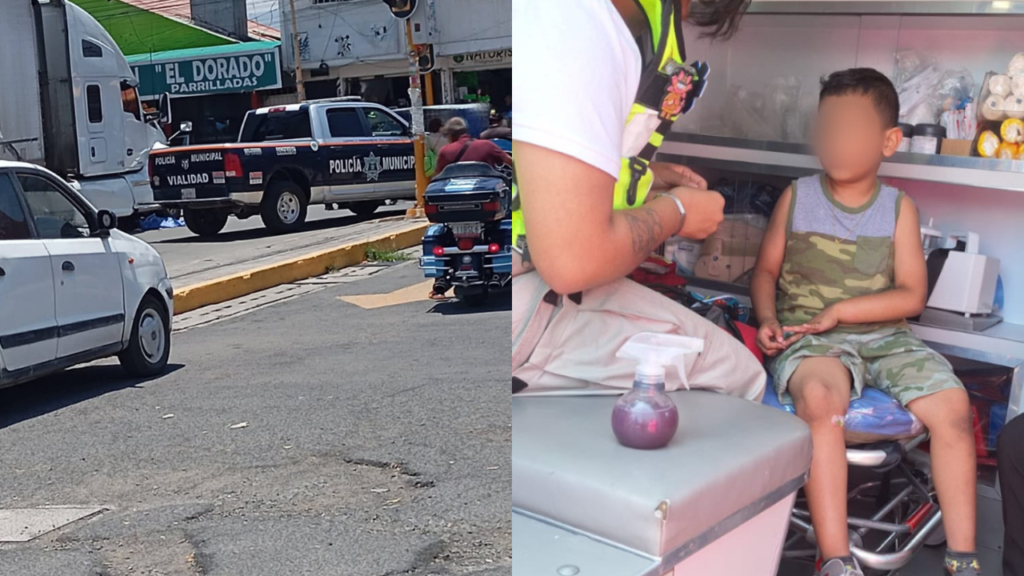 Mujer muere tras accidente con tráiler en Tultitlán; niño de 5 años sobrevive
