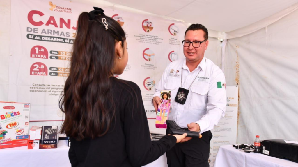 Arranca Edomex segunda etapa del programa Canje de Armas 2026; buscan fortalecer la cultura de paz