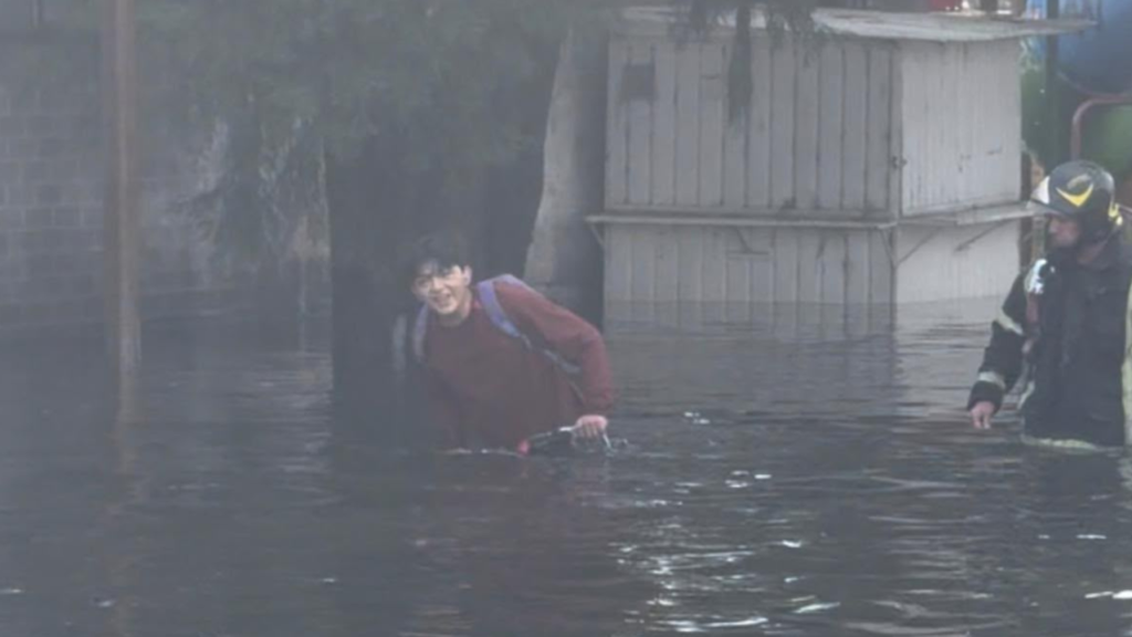 Lluvias inundan Tláhuac