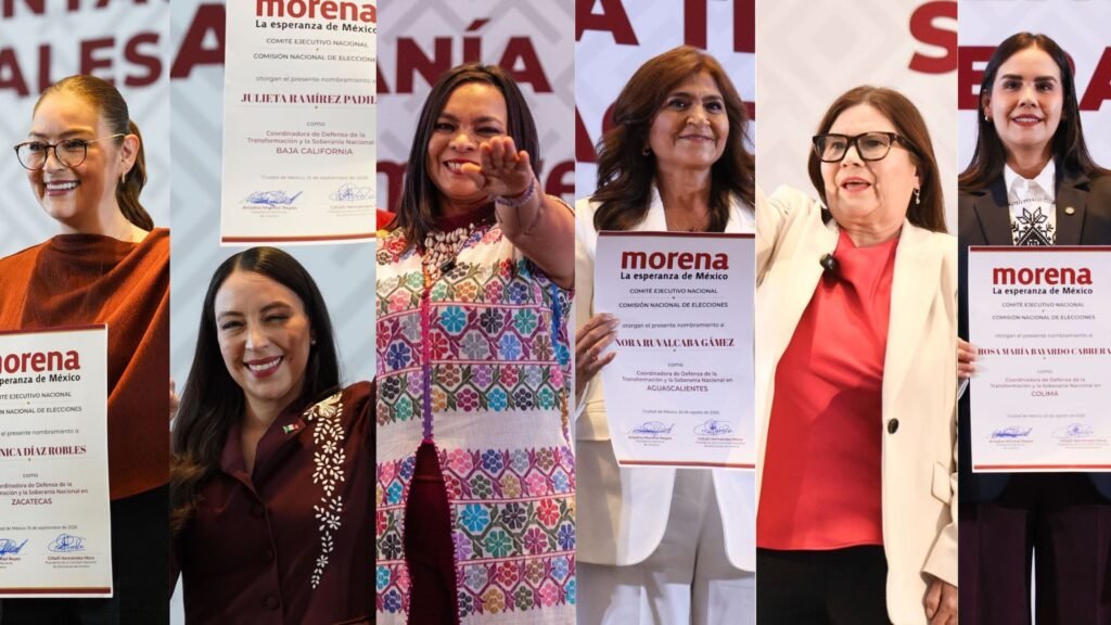 Morena le apuesta a mujeres para gubernaturas en 2027; van 6 mujeres y 4 hombres