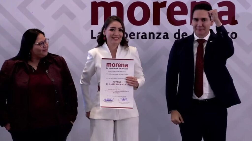 Jasmine Bugarín, designada por Morena y aliados como coordinadora en Nayarit