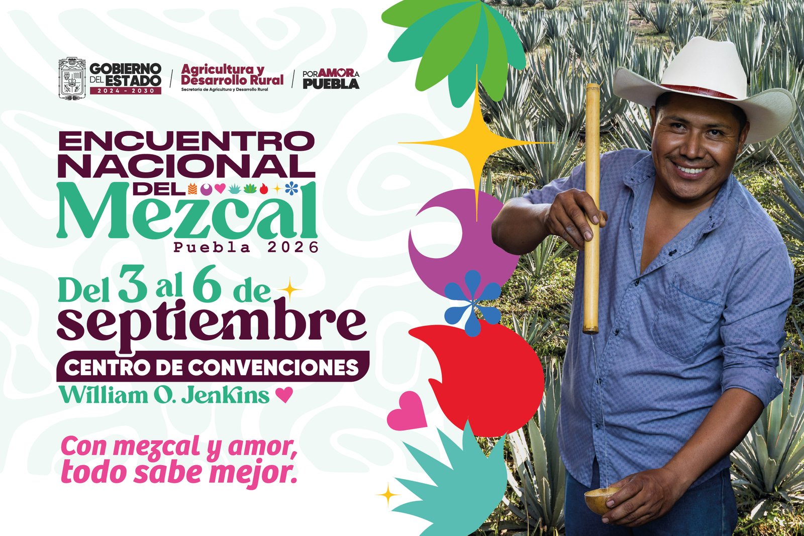 Encuentro Nacional del Mezcal Puebla 2026, del 3 al 6 de septiembre, Centro de Convenciones William O. Jenkins