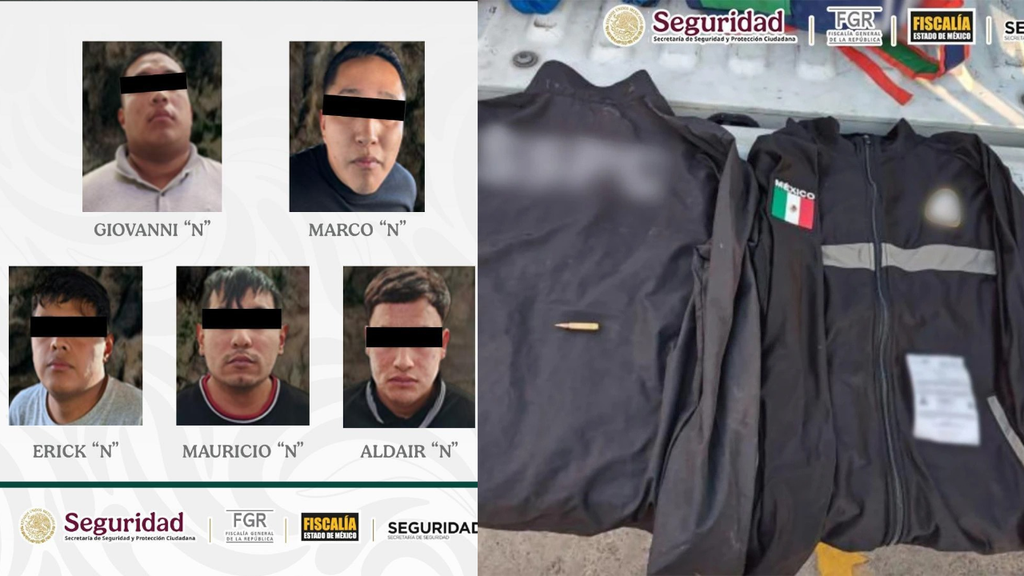 Autoridades detuvieron a cinco hombres por instalar retenes falsos en Edomex. Usaban uniformes apócrifos para extorsionar a conductores en carreteras.