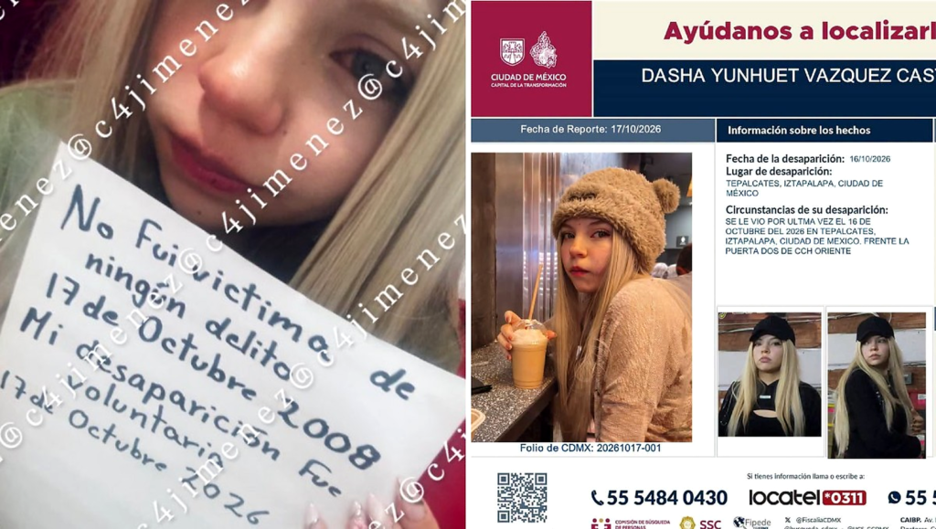 Dasha desapareció en el CCH Oriente: ¿por qué su mamá la seguía buscando si ya la habían encontrado?
