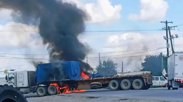 Narcobloqueos en Matamoros y Río Bravo tras detención de Axel Cárdenas, hijo de “El Contador”