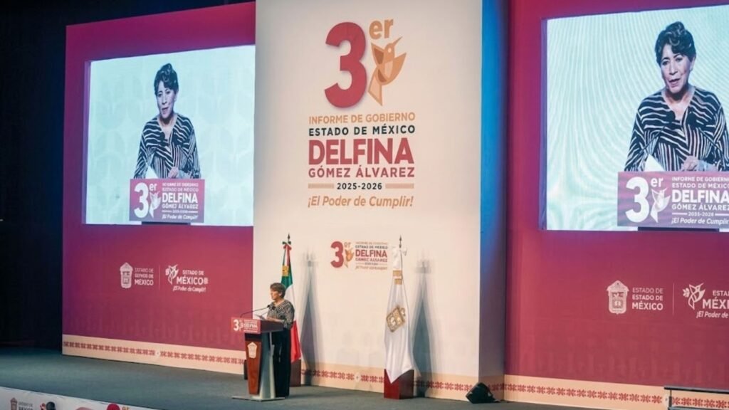 Delfina Gómez: casi 2 millones de mexiquenses salieron de la pobreza; presenta balance de tres años