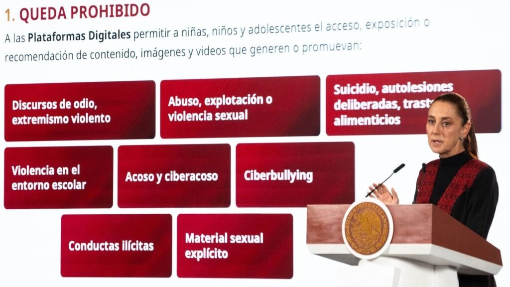 Sheinbaum presenta decreto que regula contenido digital tras ataque en secundaria en Coahuila