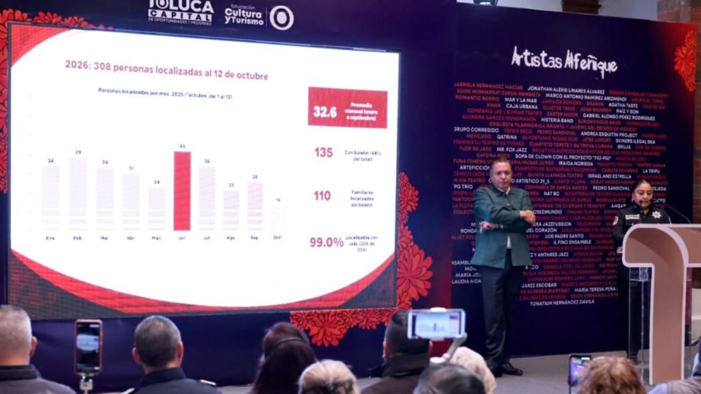 Ricardo Moreno anuncia acciones de búsqueda de personas desaparecidas en Toluca